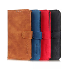 KHAZNEH Retro Texture PU + TPU Estuche de cu...