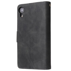 Funda de cuero con tapa horizontal esmerilad...