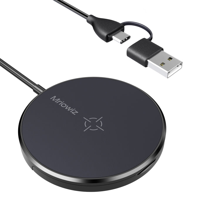 Cargador inalámbrico magnético MagSafe de escritorio Mriowiz M-2001W