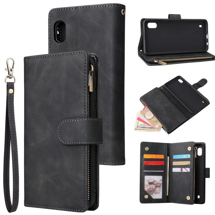 Funda de cuero con tapa horizontal esmerilad...
