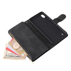 Funda de cuero con tapa horizontal esmerilad...