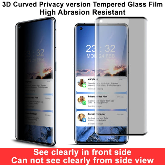 Para OPPO Find X3 Película de vidrio templado antideslumbrante