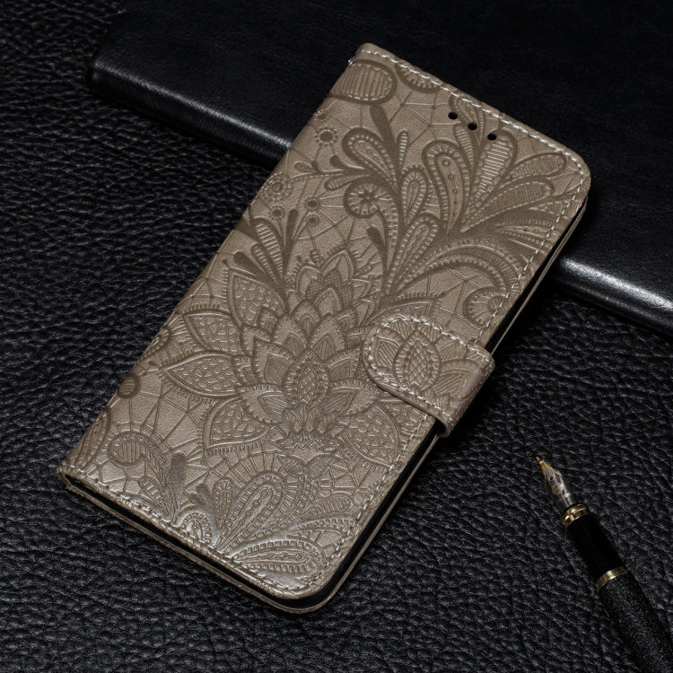 Funda de cuero con tapa horizontal con patró...