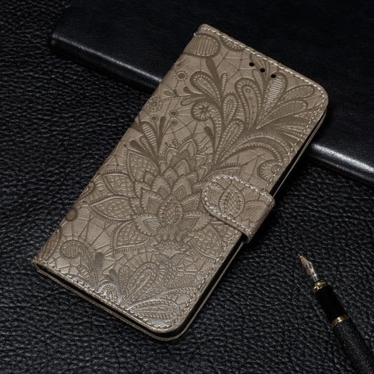 Funda de cuero con tapa horizontal con patró...