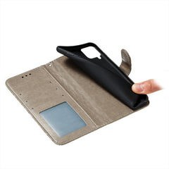 Funda de cuero con tapa horizontal con patró...