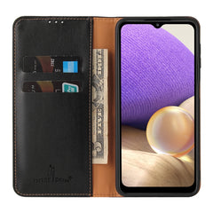 Fierre Shann PU Funda de cuero con tapa hori...