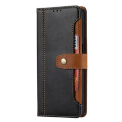 Estuche de cuero con tapa horizontal y cierr...