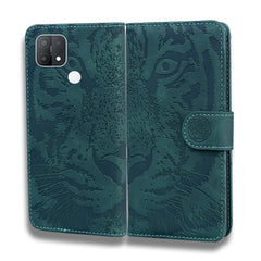Tiger Embossing Pattern Funda de cuero con t...