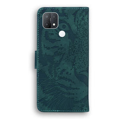 Tiger Embossing Pattern Funda de cuero con t...