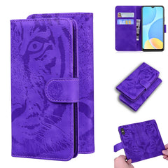 Tiger Embossing Pattern Funda de cuero con t...