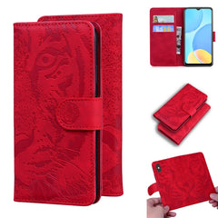 Tiger Embossing Pattern Funda de cuero con t...