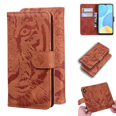 Tiger Embossing Pattern Funda de cuero con t...