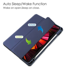 Estuche con tapa horizontal de tres pliegues...