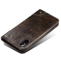 Estuche de cuero con tapa horizontal simple ...