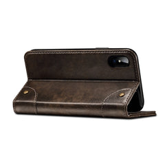 Estuche de cuero con tapa horizontal simple ...