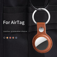 Funda de cuero PU para AirTag