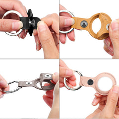 Estuche de cuero Mutural PU para AirTag