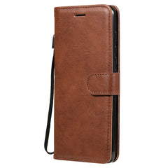 Estuche de cuero protector con tapa horizont...