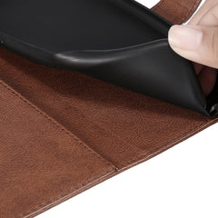 Estuche de cuero protector con tapa horizont...