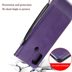 Estuche de cuero protector con tapa horizont...