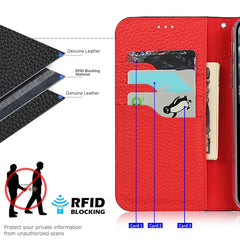 Litchi Texture Horizontal Flip Top Layer Fun...