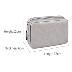 Bolsa de cuero para accesorios digitales portátiles DY03