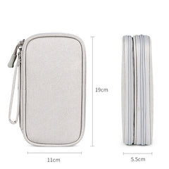 Bolsa de almacenamiento de accesorios digitales de doble capa SM05