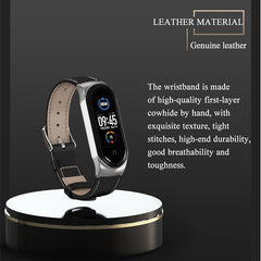 Para Xiaomi Mi Band 6 / 5 / 4 / 3 Correa de cuero
