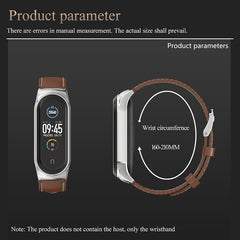 Para Xiaomi Mi Band 6 / 5 / 4 / 3 Correa de cuero