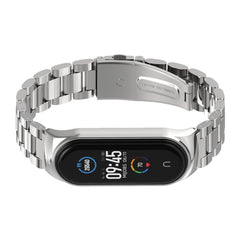 Para Xiaomi Mi Band 6 / 5 / 4 / 3 Correa de reloj de acero inoxidable