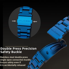 Para Xiaomi Mi Band 6 / 5 / 4 / 3 Correa de reloj de acero inoxidable