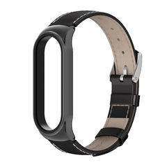 Para Xiaomi Mi Band 6 / 5 / 4 / 3 Correa de cuero de vaca