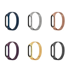 Para Xiaomi Mi Band 6 / 5 / 4 / 3 Correa de reloj de acero inoxidable