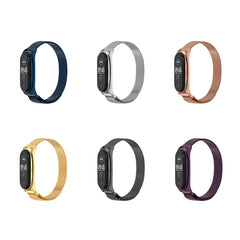 Para Xiaomi Mi Band 6 / 5 / 4 / 3 Correa de reloj de acero inoxidable