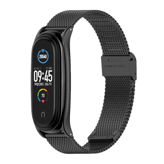 Para Xiaomi Mi Band 6 / 5 / 4 / 3 Correa de reloj de acero inoxidable