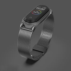 Para Xiaomi Mi Band 6 / 5 / 4 / 3 Correa de reloj de acero inoxidable