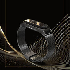 Para Xiaomi Mi Band 6 / 5 / 4 / 3 Correa de reloj de acero inoxidable