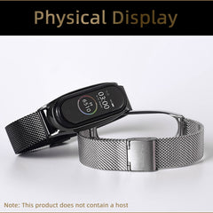 Para Xiaomi Mi Band 6 / 5 / 4 / 3 Correa de reloj de acero inoxidable