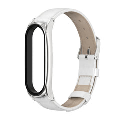 Para Xiaomi Mi Band 6 / 5 / 4 / 3 Correa de cuero de vaca
