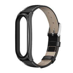 Para Xiaomi Mi Band 6 / 5 / 4 / 3 Correa de cuero de vaca
