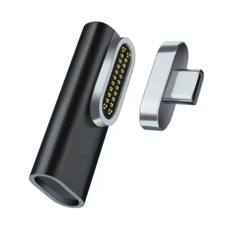 Adaptador macho tipo C magnético de 100 W tipo C hembra a 20 pines