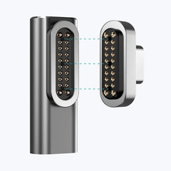 Adaptador macho tipo C magnético de 100 W tipo C hembra a 20 pines