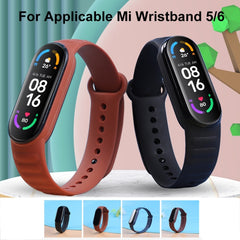 Para Xiaomi Mi Band 6 / 5 Correa de reloj de silicona universal
