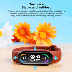 Para Xiaomi Mi Band 6 / 5 Correa de reloj de silicona universal