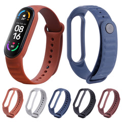 Para Xiaomi Mi Band 6 / 5 Correa de reloj de silicona universal