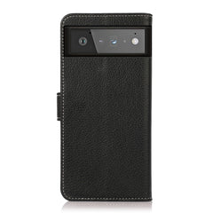 Estuche de cuero con tapa horizontal Litchi ...