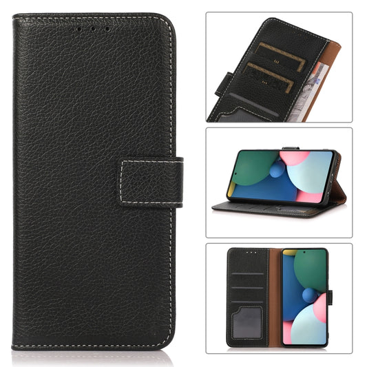 Estuche de cuero con tapa horizontal Litchi ...