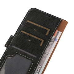 Estuche de cuero con tapa horizontal Litchi ...