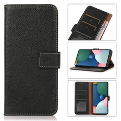 Estuche de cuero con tapa horizontal Litchi ...