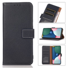 Estuche de cuero con tapa horizontal Litchi ...